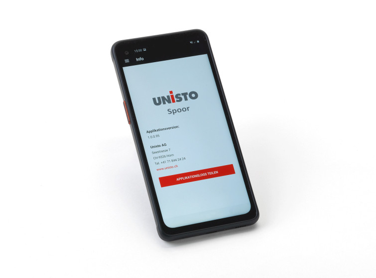 Spoor application Unisto Security Seal Spoor application